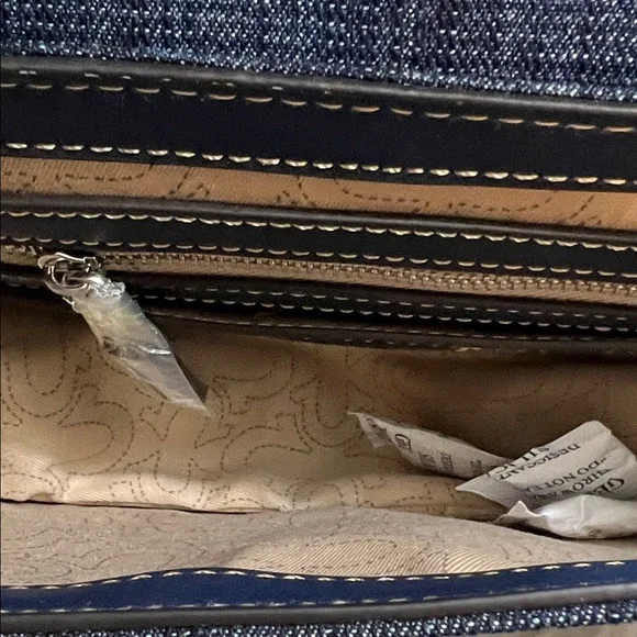 True Religion Denim and Tan Crossbody Bag - Picture 7 of 9